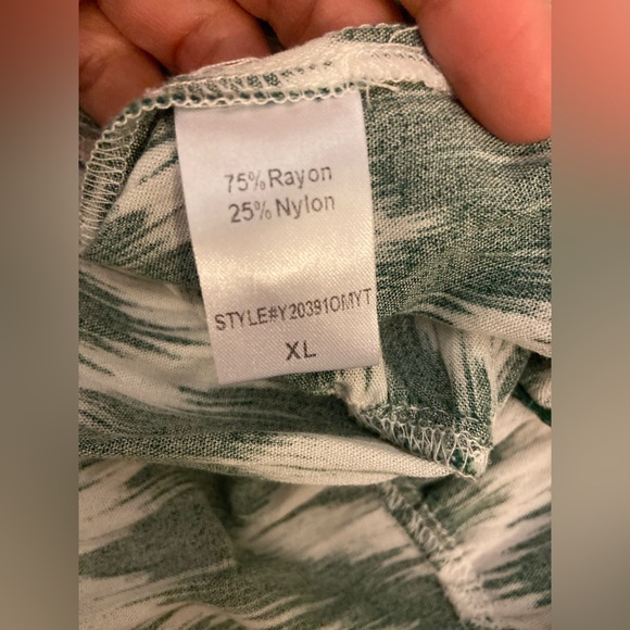 Pomander Place Kenzo Green Chevon Ikat Mini Dress Size XL - Picture 4 of 7